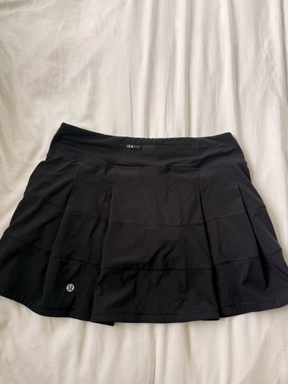lululemon athletica Black Pleated Athletic Skort